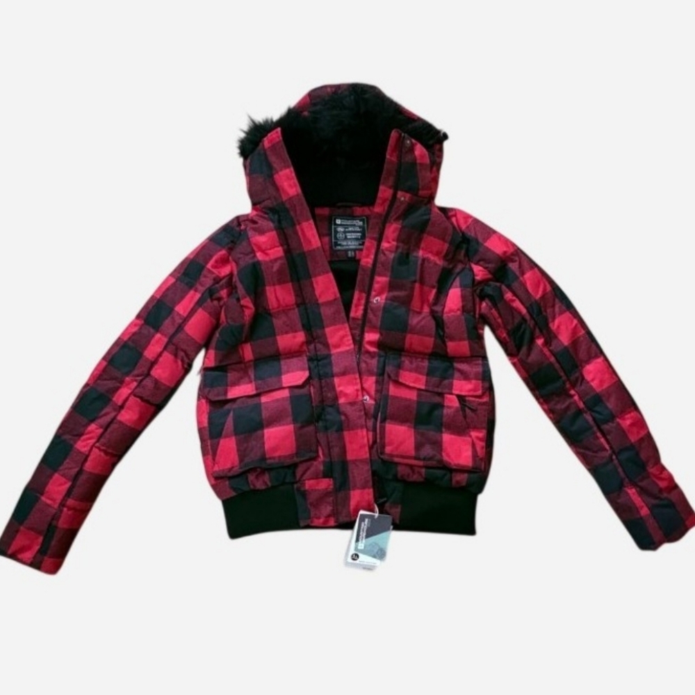 Mountain Warehouse Red & Black Distance Women's Ski Winter Jacket - Size 2